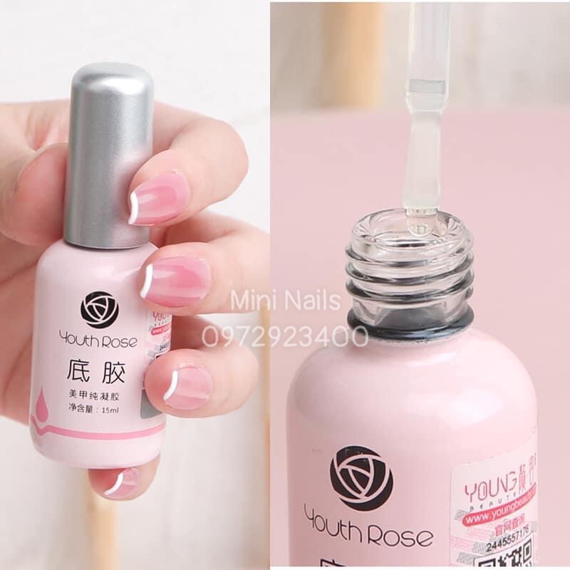 [ Chính Hãng ] Bộ Liên Kết Hoa Hồng : Base ,Top ,Cứng Móng - Mini Nails