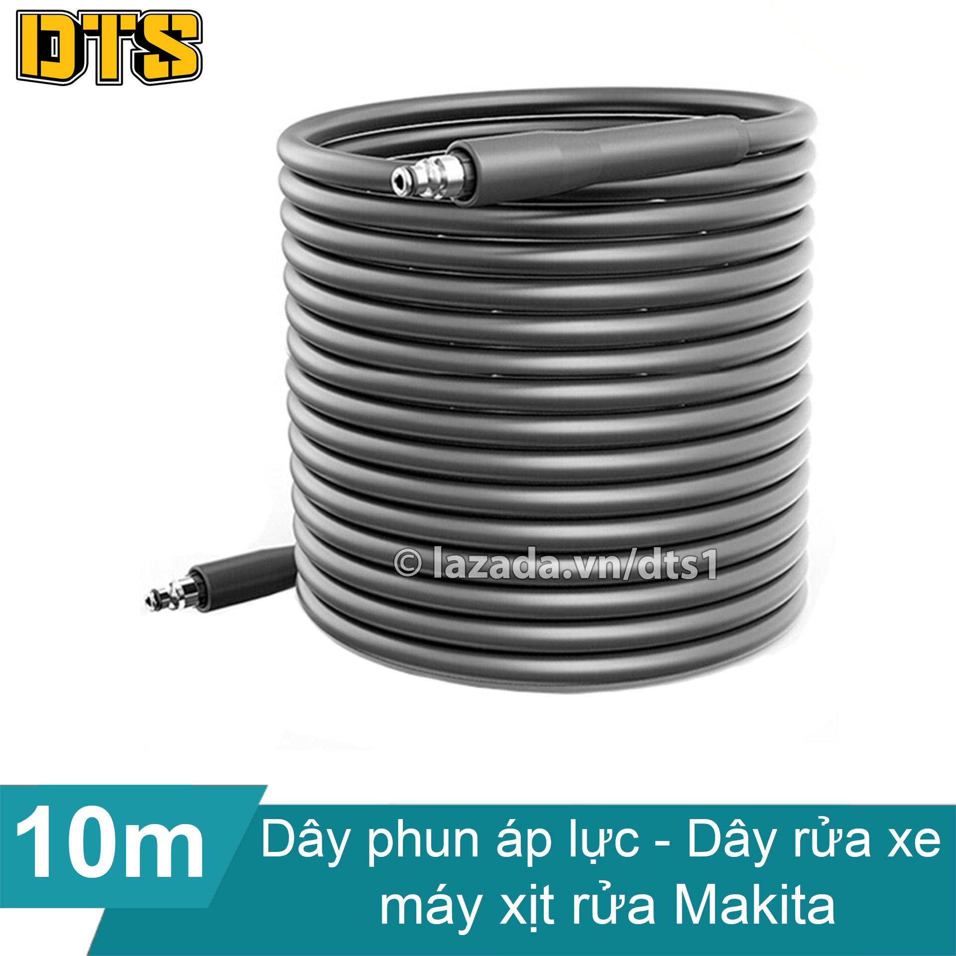 10m Dây phun áp lực cho máy phun xịt rửa Makita - Ống dây áp lực cao máy rửa xe Makita - Ống dây rửa xe thay thế cho máy rửa xe Makita HW102