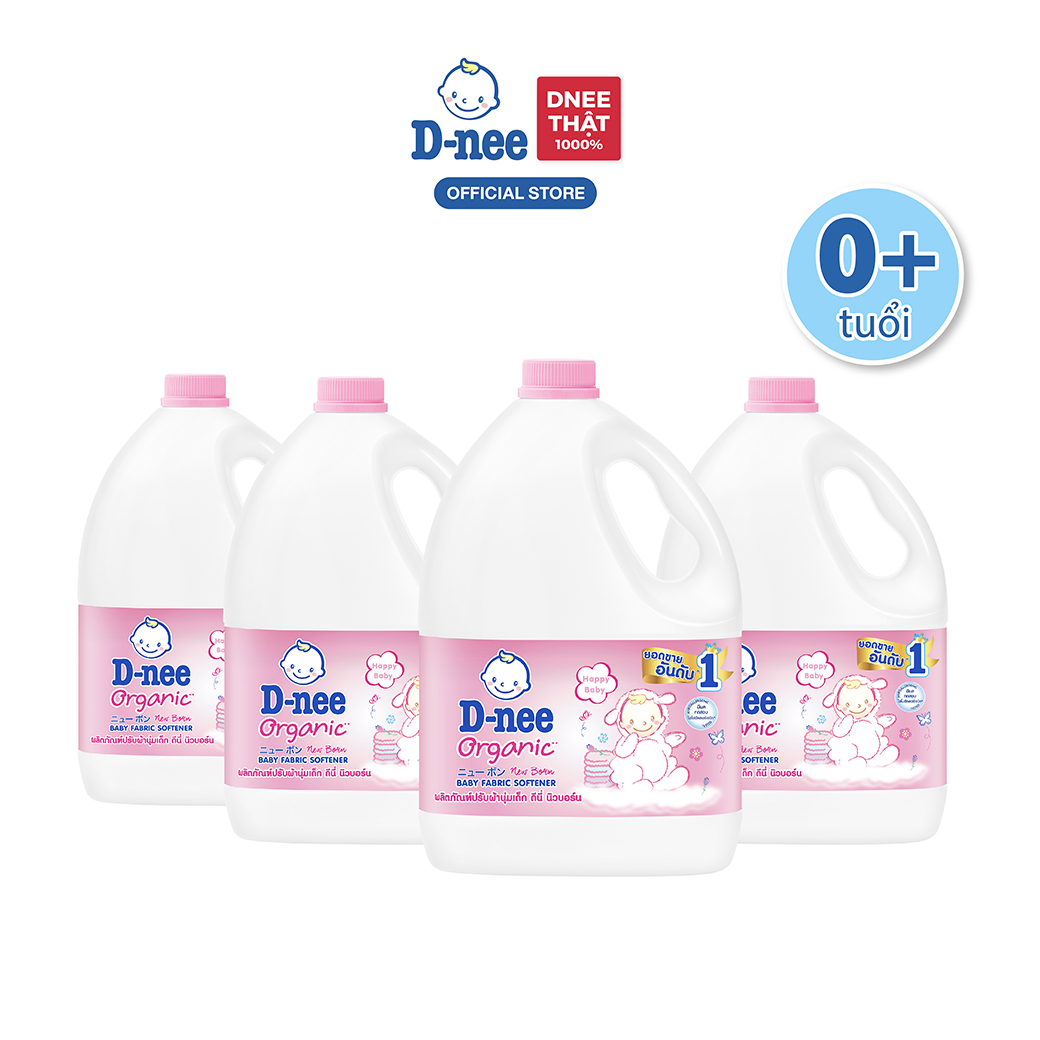 Combo 4 Nước xả vải D-nee 2800 ML. - Happy Baby