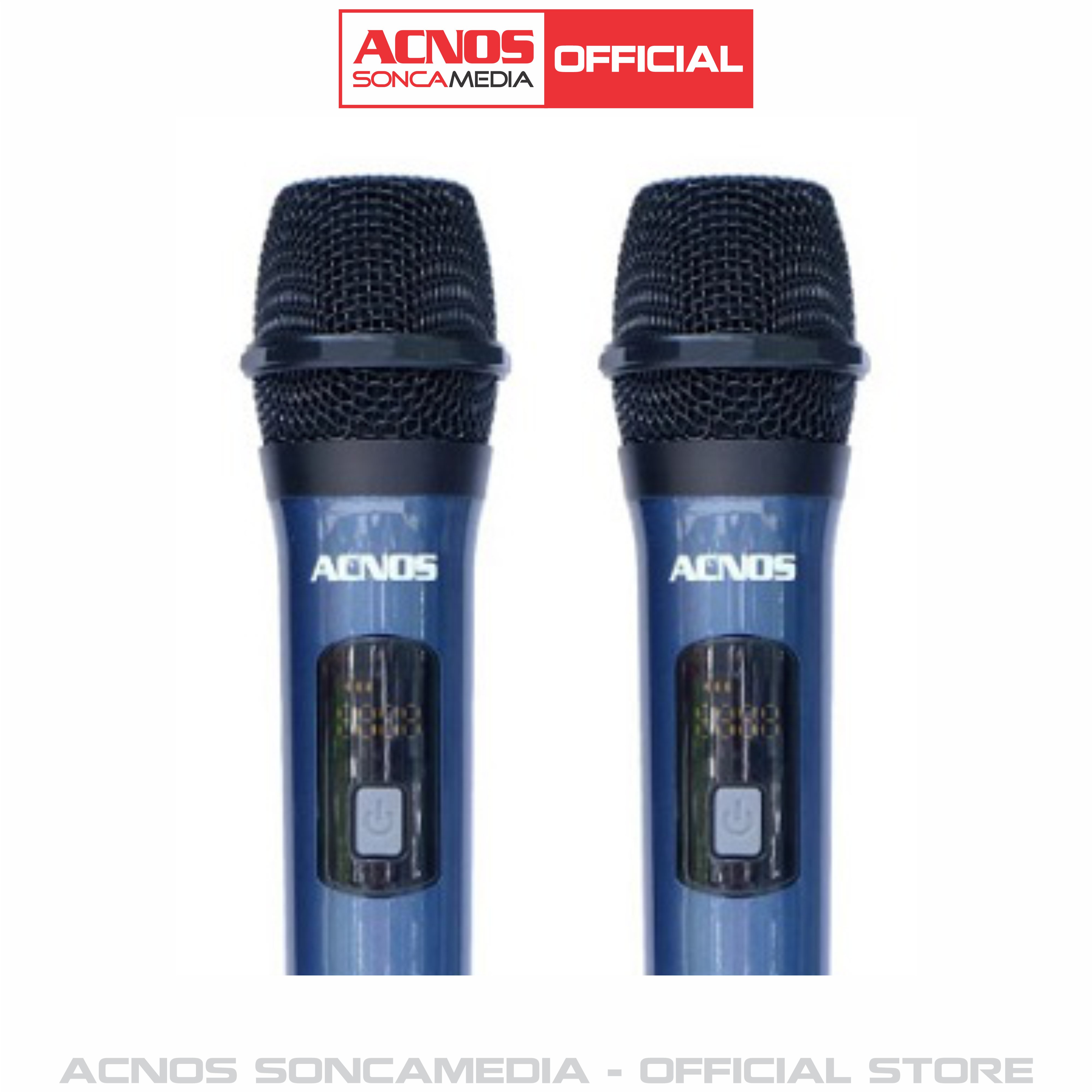 Micro không dây UHF ACNOS KP02 cao cấp - Bảo hành 6 tháng (Micro rời - 1 cặp)