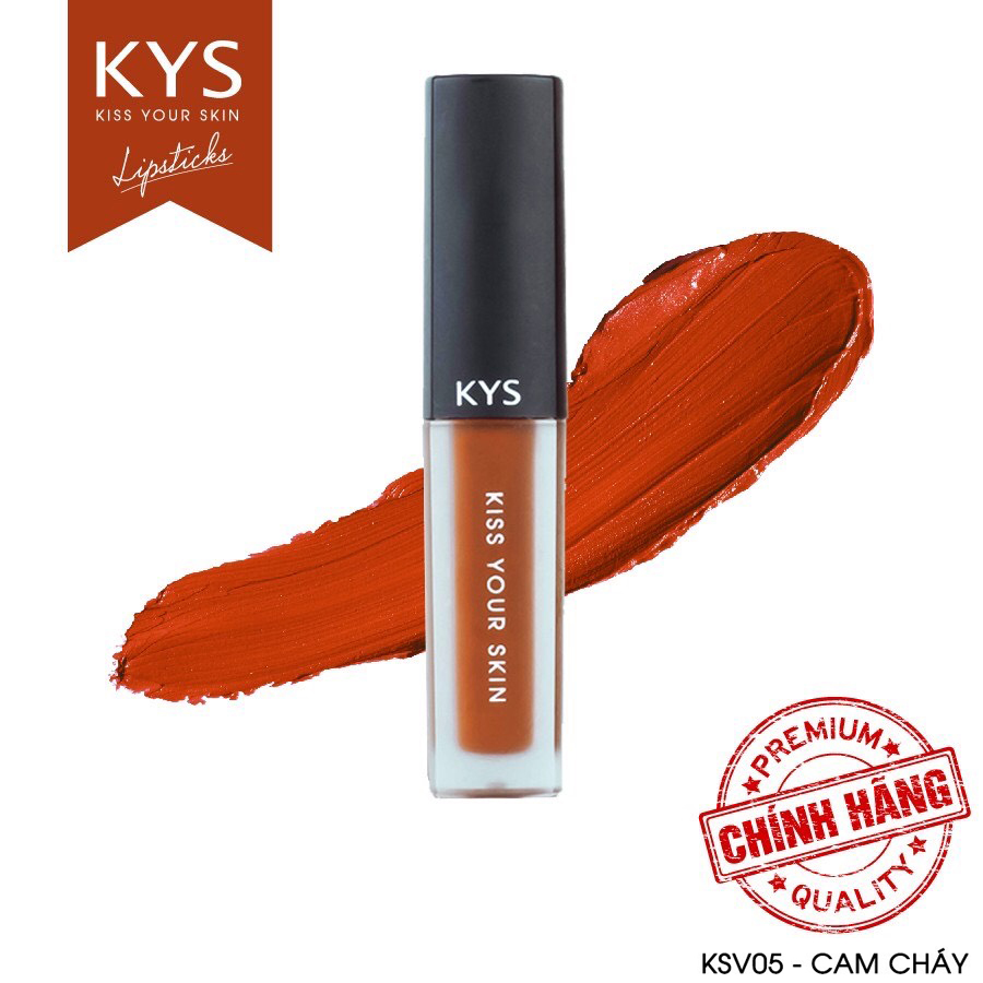 Son kem lì chocolate cam cháy KYS (phiên bản giới hạn) 2.5g