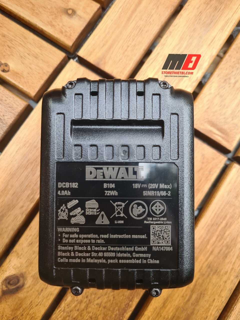 [HCM]Pin 18V 4.0Ah Dewalt Dcb182