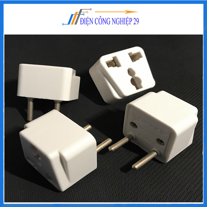 Phích chuyển đổi 3 chấu sang 2 chấu Vinakip 10A