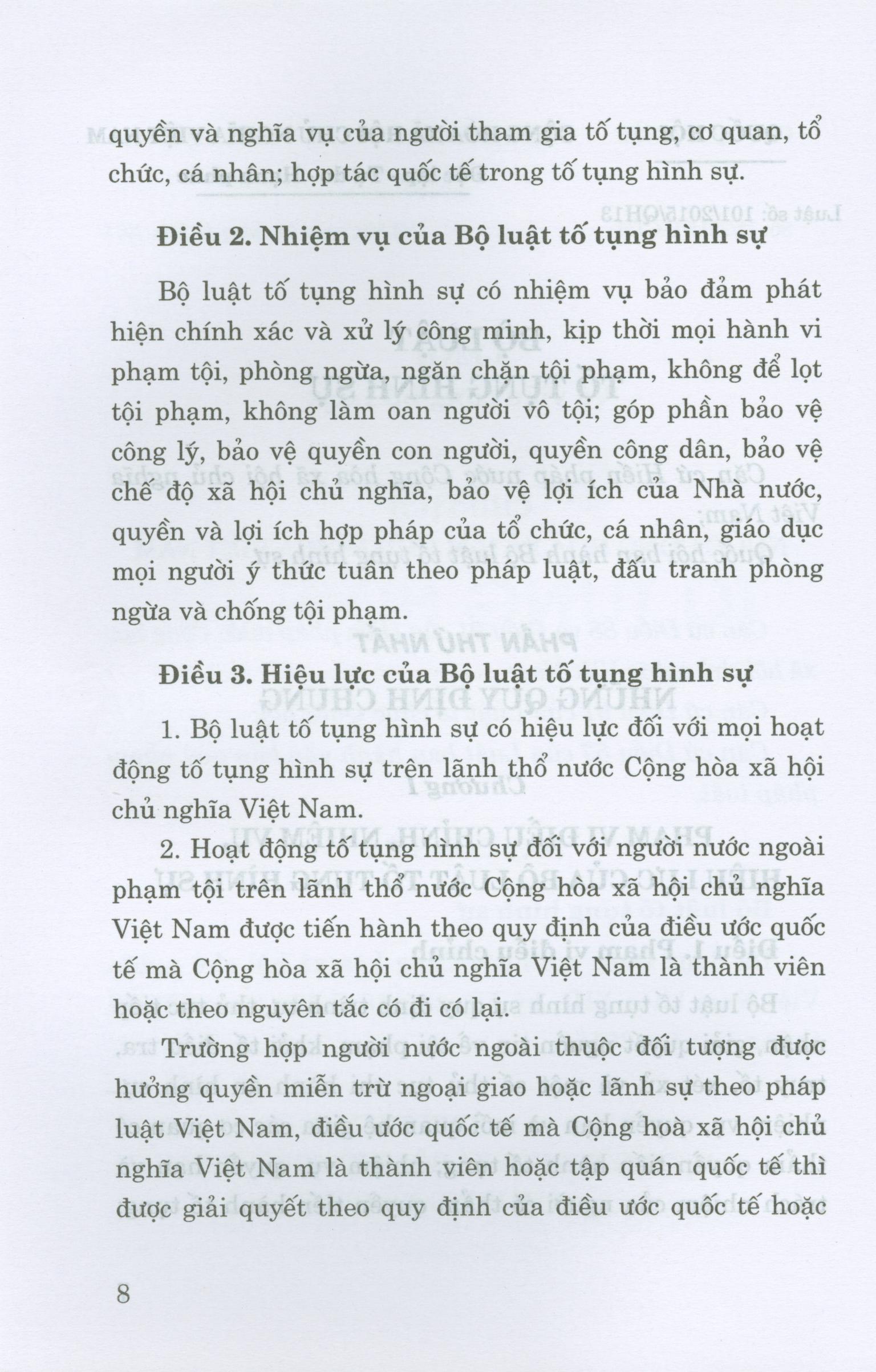 Bộ Luật Tố Tụng Hình Sự (Hiện Hành)