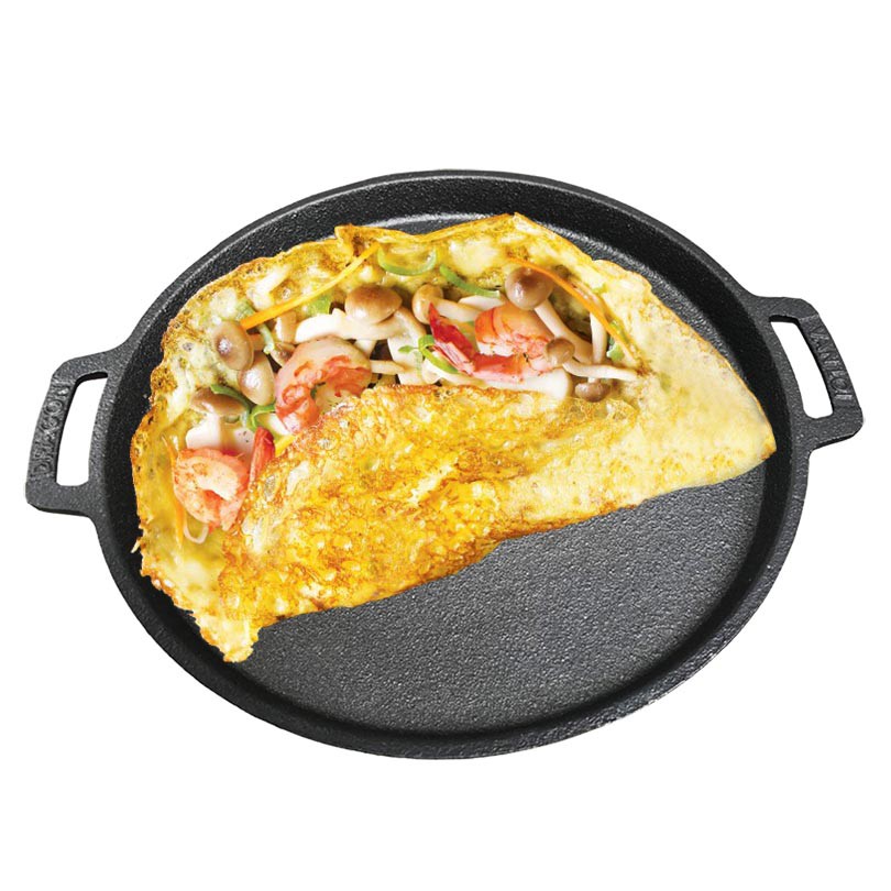 Chảo gang chiên bánh xèo 18cm chống dính Vạn Lợi