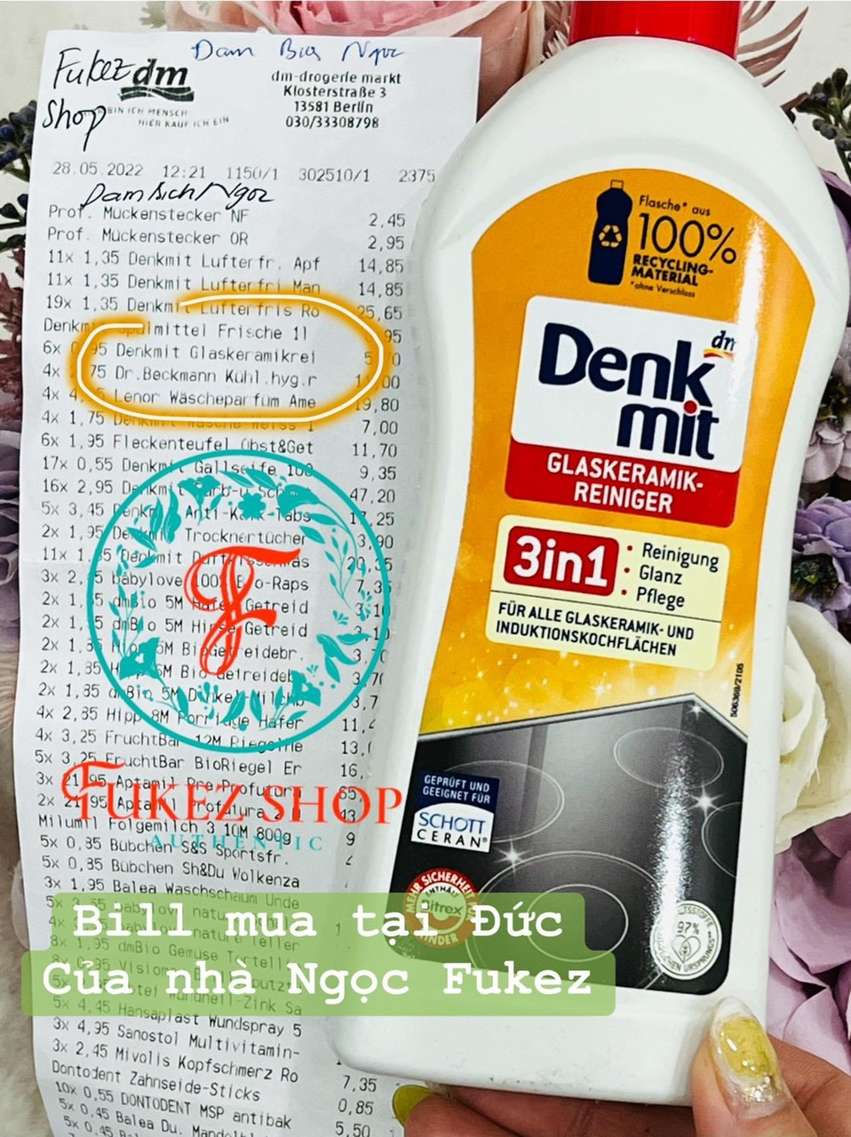Dung dịch vệ sinh bếp từ 3 in 1 Denkmit 200ML - Đức