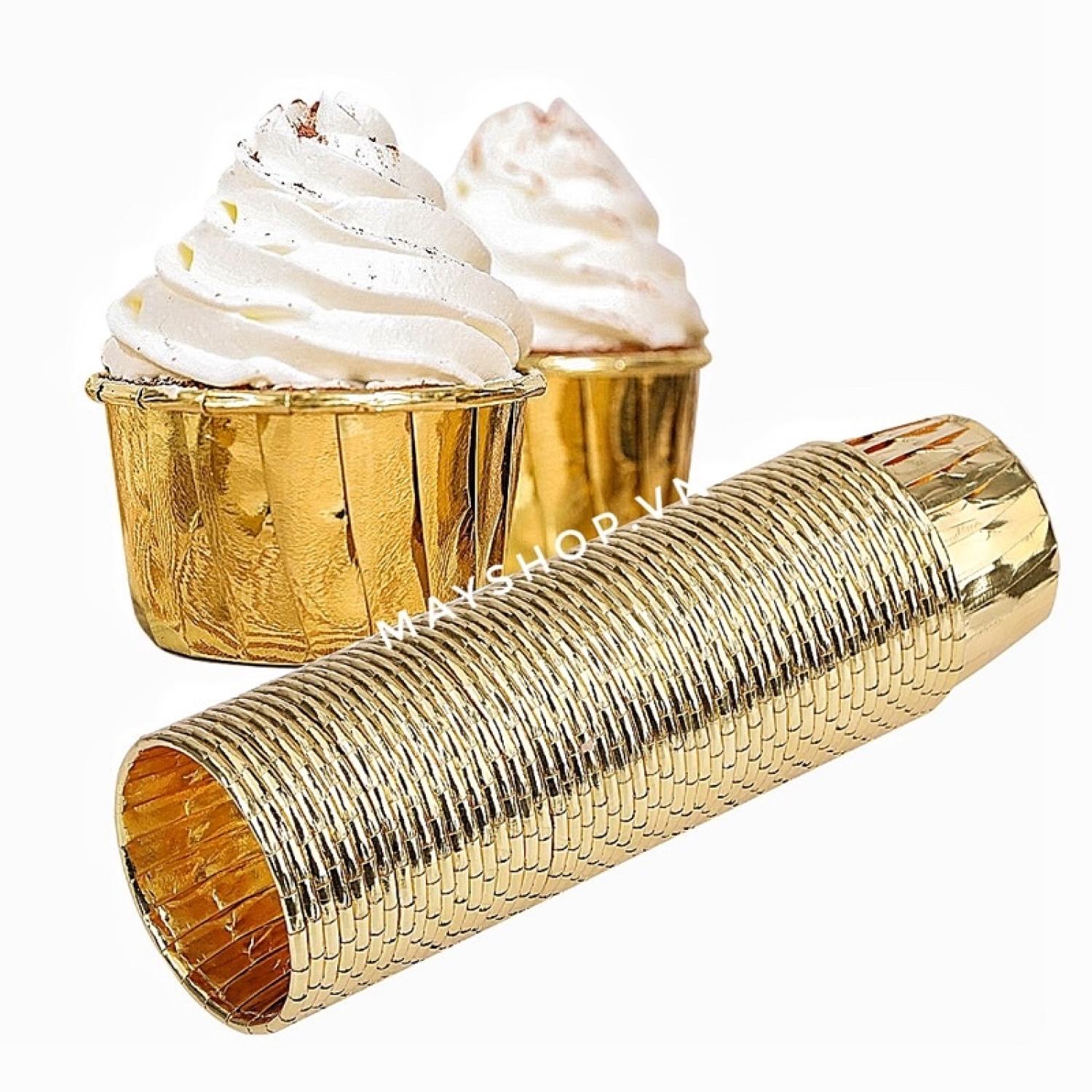 50 Cup giấy nhôm làm cupcake
