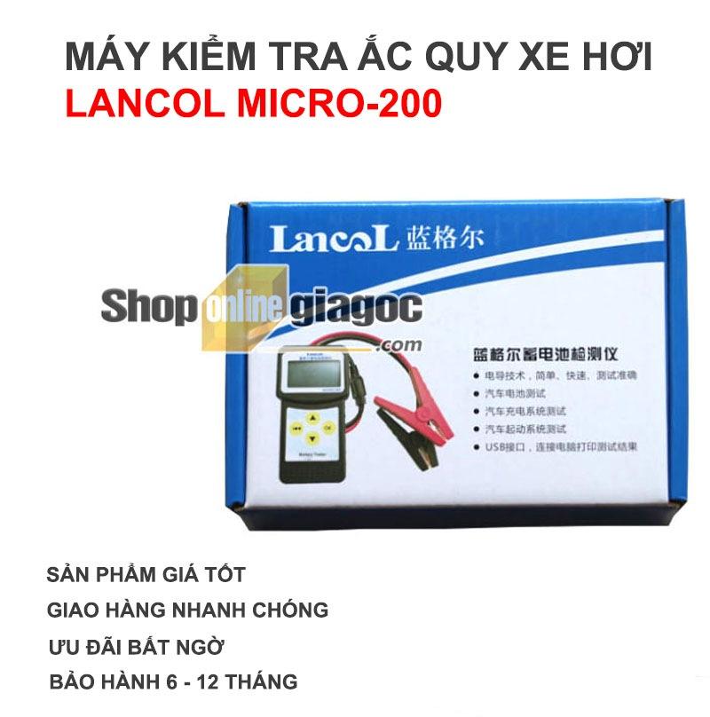 Máy Kiểm Tra Ắc Quy Xe Hơi LANCOL Micro-200