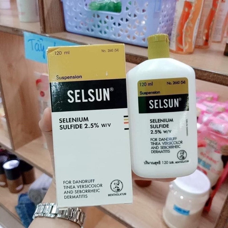 Dầu Gội SELSUN SELENIUM SULFIDE 2,5% Thái Lan 120ml