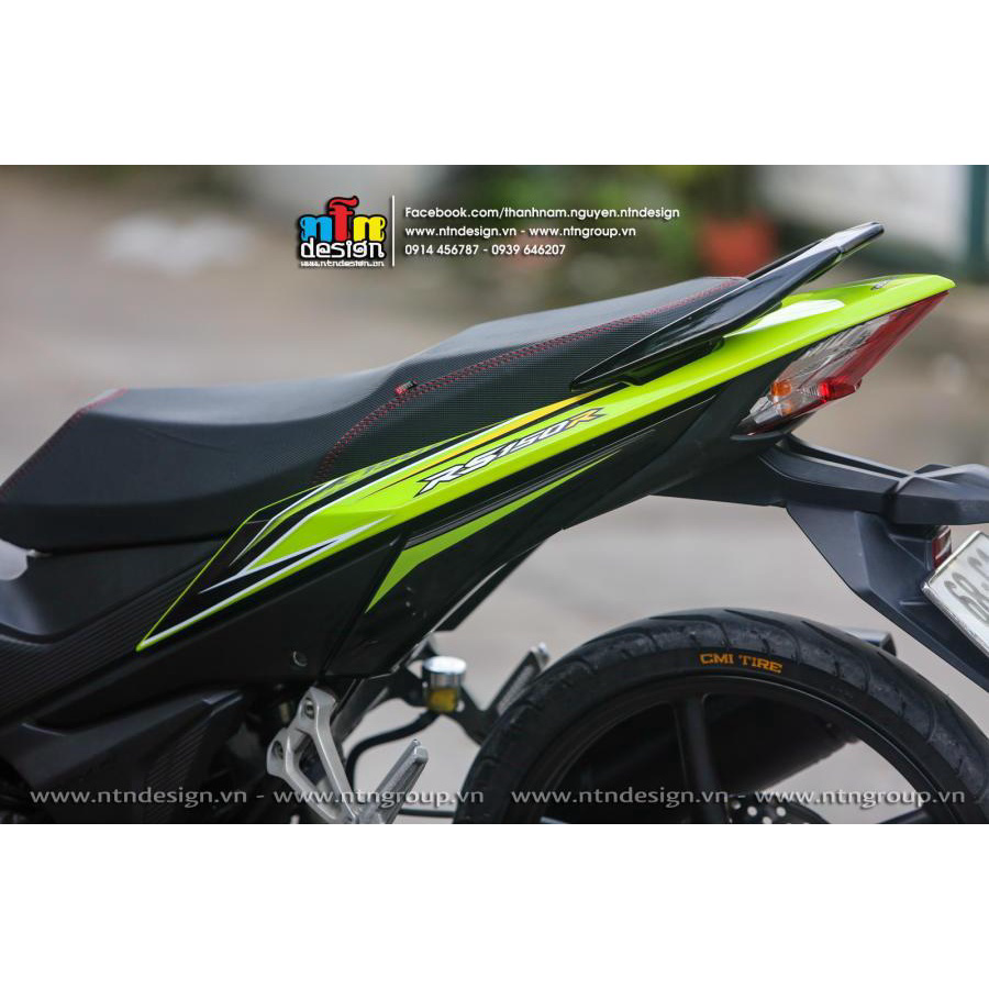 Tem rời Winner V1 mẫu RS 150 xanh lá đen