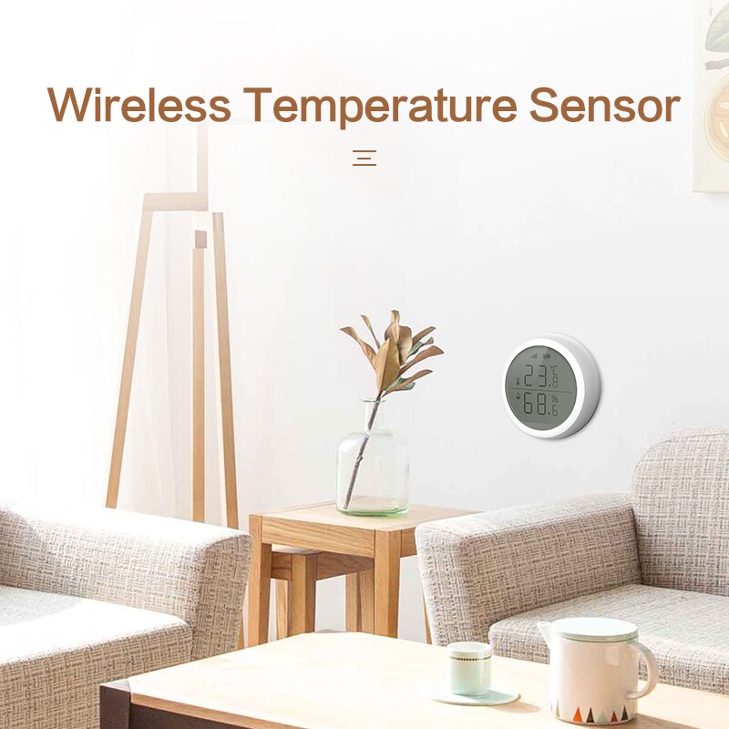 Zigbee Temperature And Humidity Sensor With LCD Screen Display Working With Tuya Zigbee Hub Battery Powered Smart Life