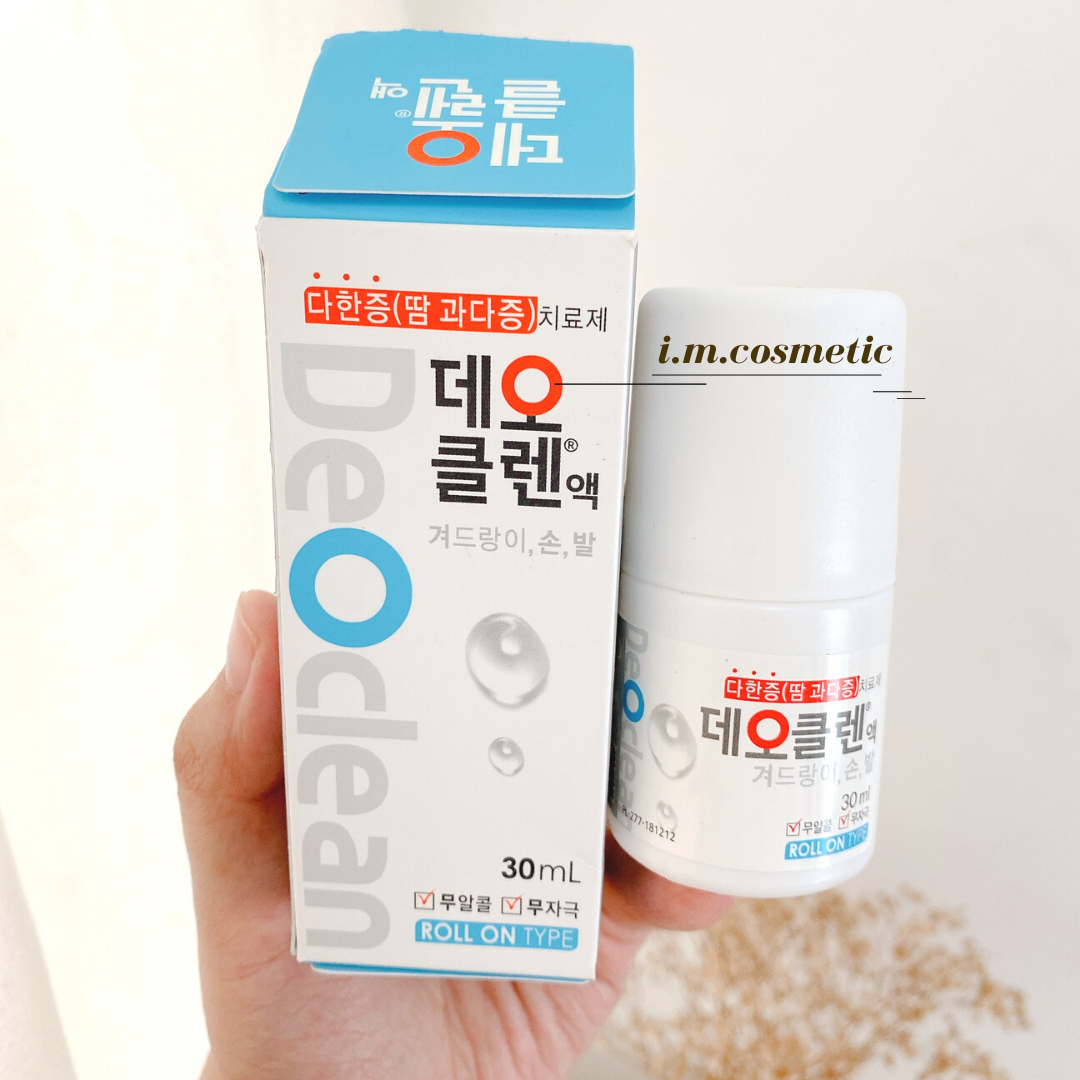 Lăn nách khử mùi hoàn hảo Deoclean- Deodorant Roll on 30ml (Mẫu mới)