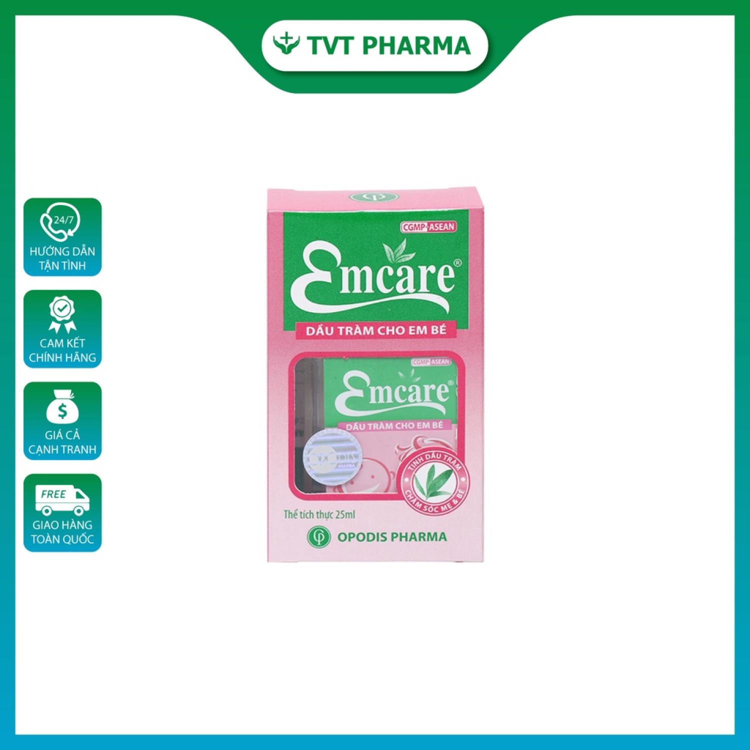 ✅ DẦU KHUYNH DIỆP CHO BÉ EMCARE EM CARE✅