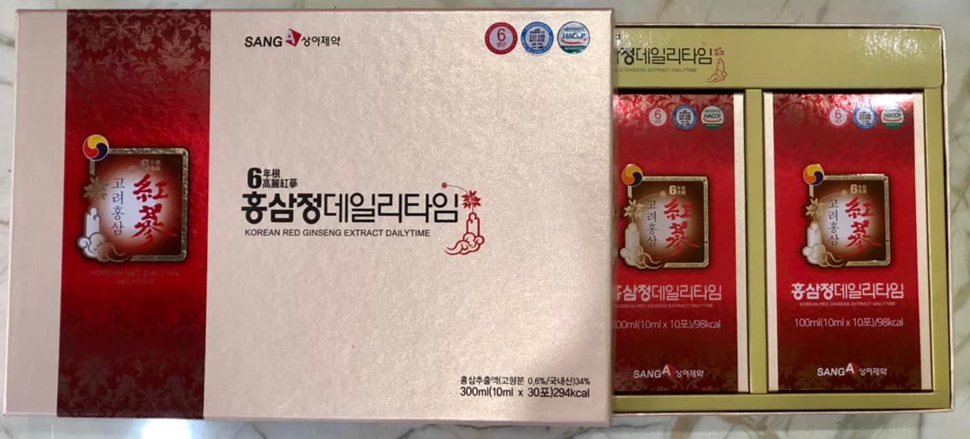HỒNG SÂM SANGA HÀN QUỐC CHO NGƯỜI LỚN (30 gói)