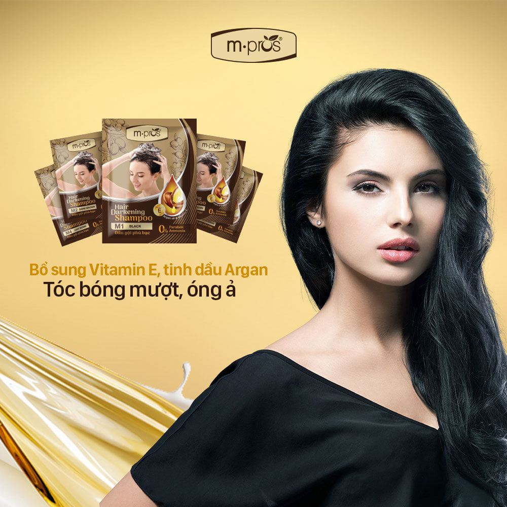 Dầu gội phủ bạc M.pros