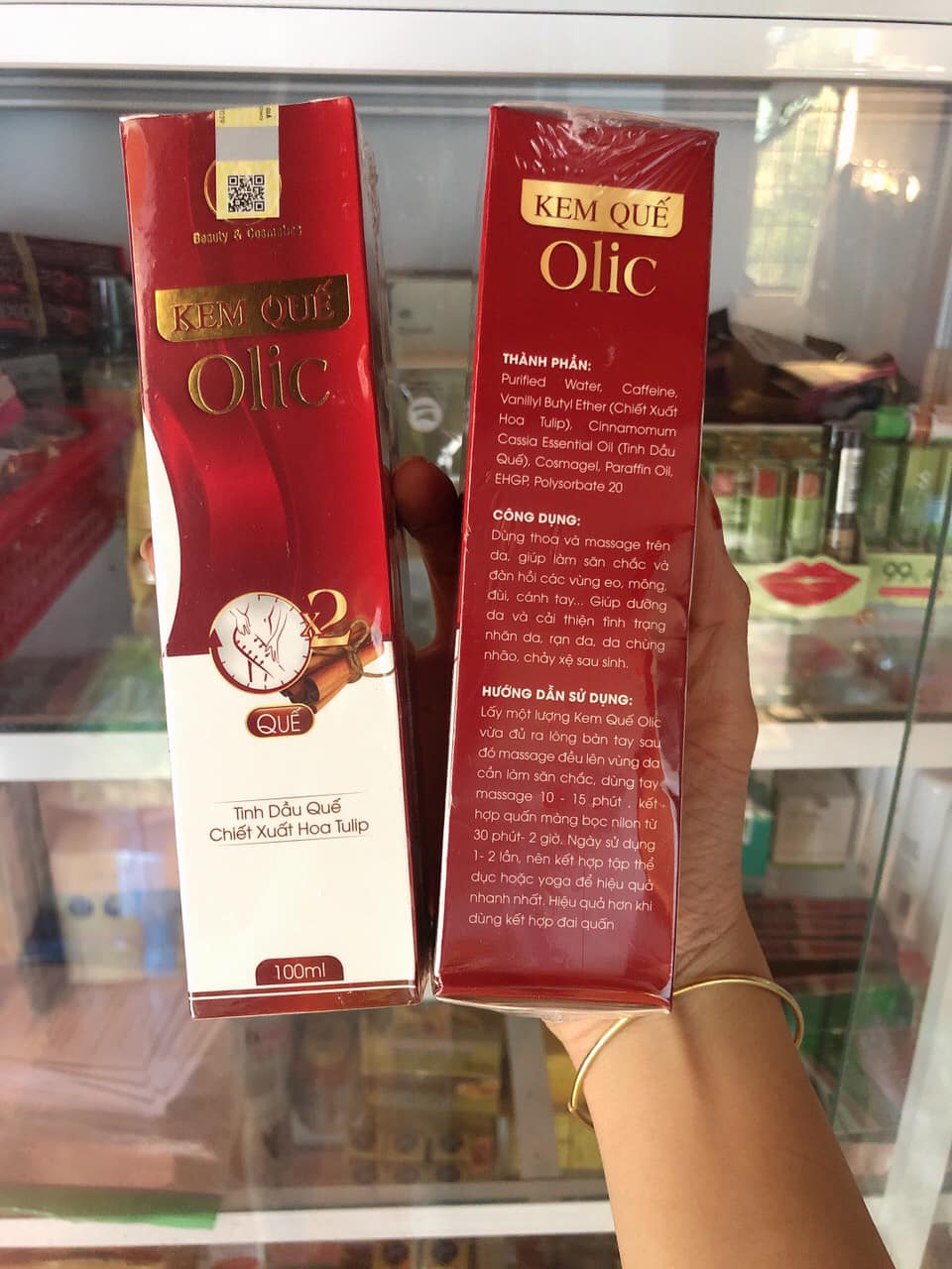 Kem tan mỡ quế olic