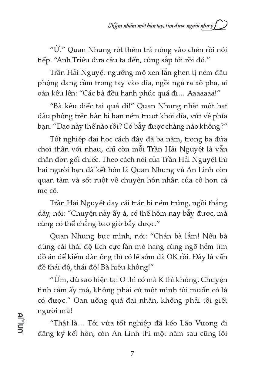 Fahasa - Nắm Nhầm Một Bàn Tay, Tìm Được Người Như Ý