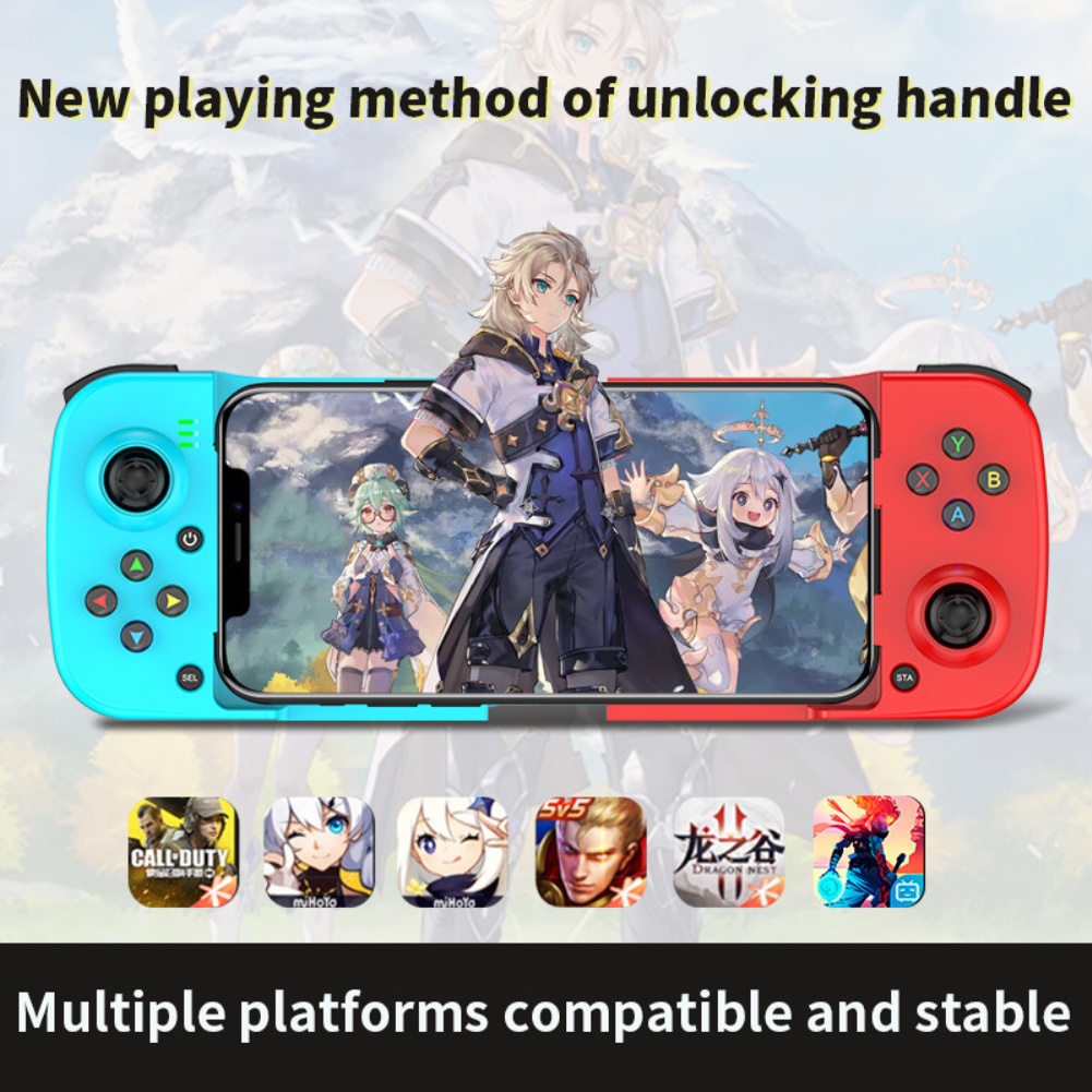Tay Cầm Chơi Game Không Dây Bluetooth 5.0 Cho Android IOS Phone PC PS4