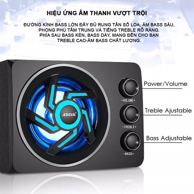 Loa Bluetooth SaDa D209 Mới