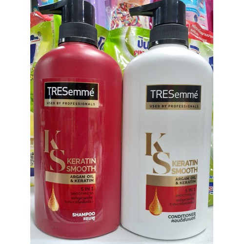 Bộ Đôi Gội+ Xả Tresemme Keratin Smooth 450ml Thái Lan