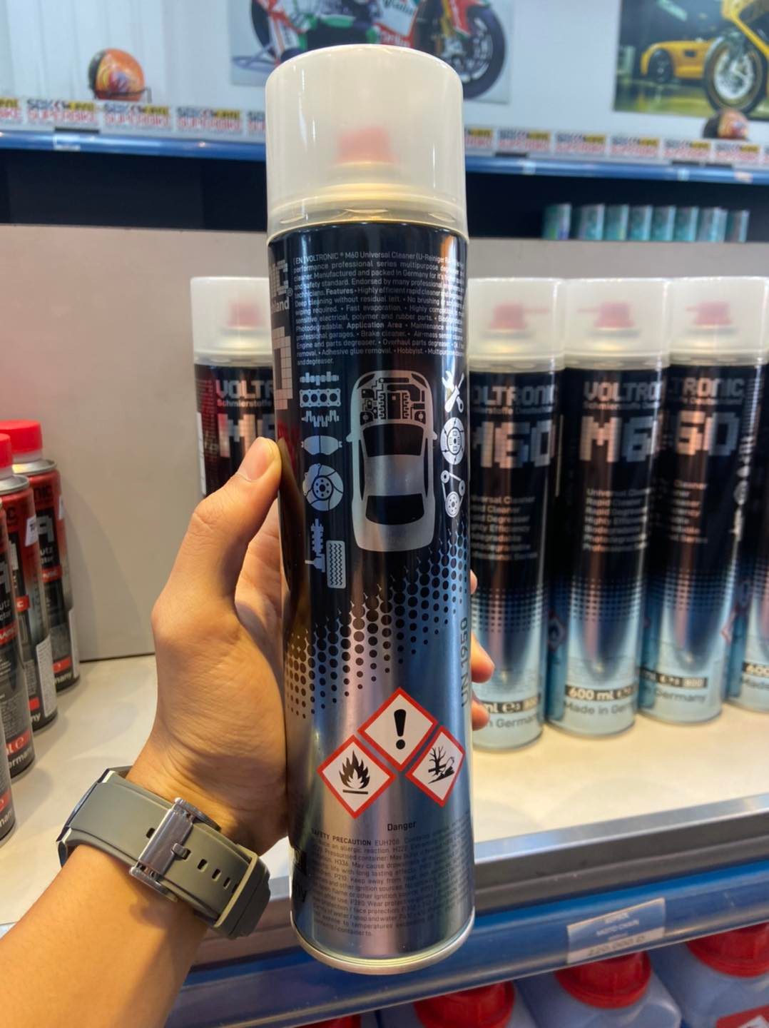 Dung dịch vệ sinh sên Voltronic M60 Chain Cleaner - Nhập khẩu Đức