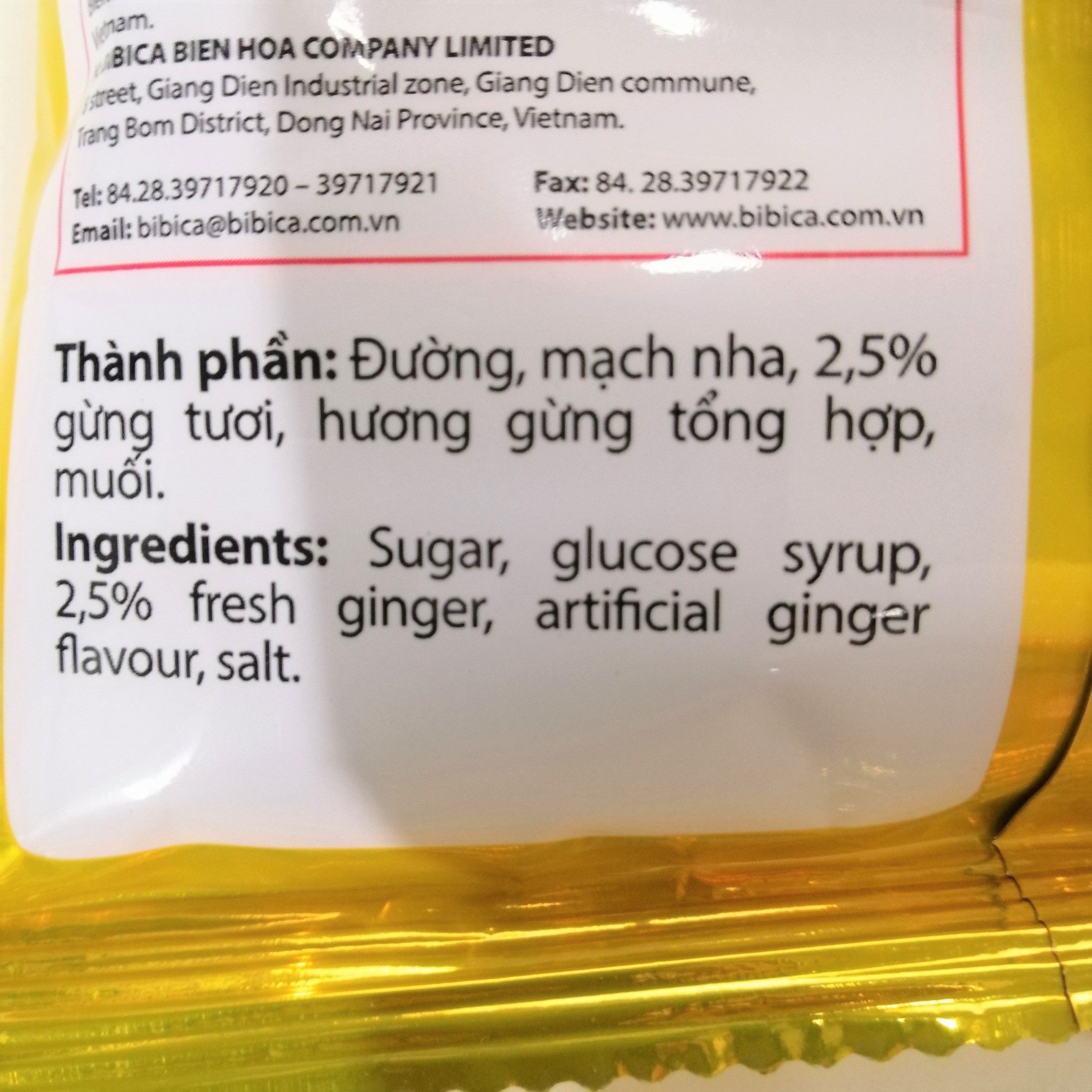 Kẹo Gừng Migita (Gói 70g)