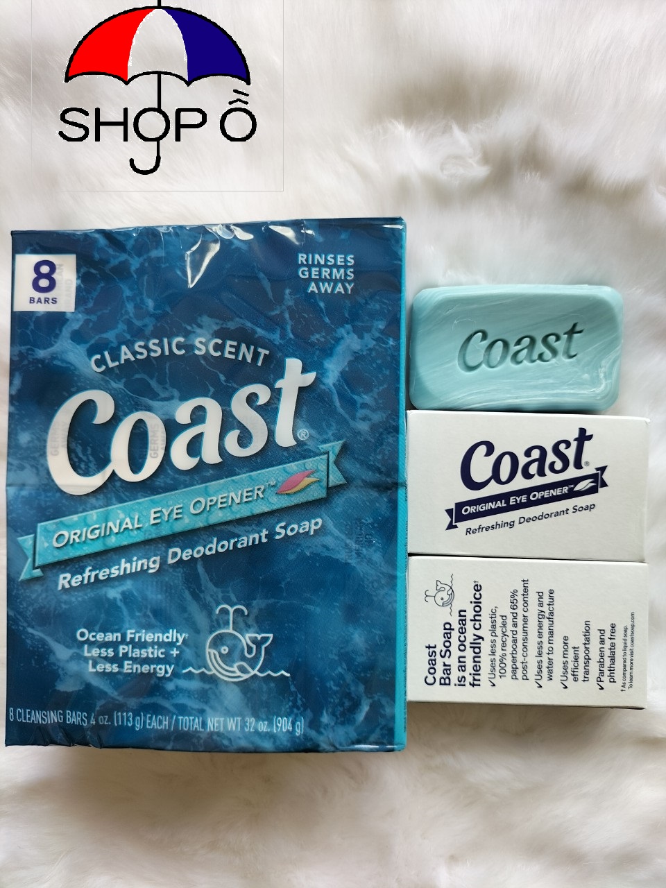Combo 5 cục xà bông cục Coast 113gram Mỹ rất thơm