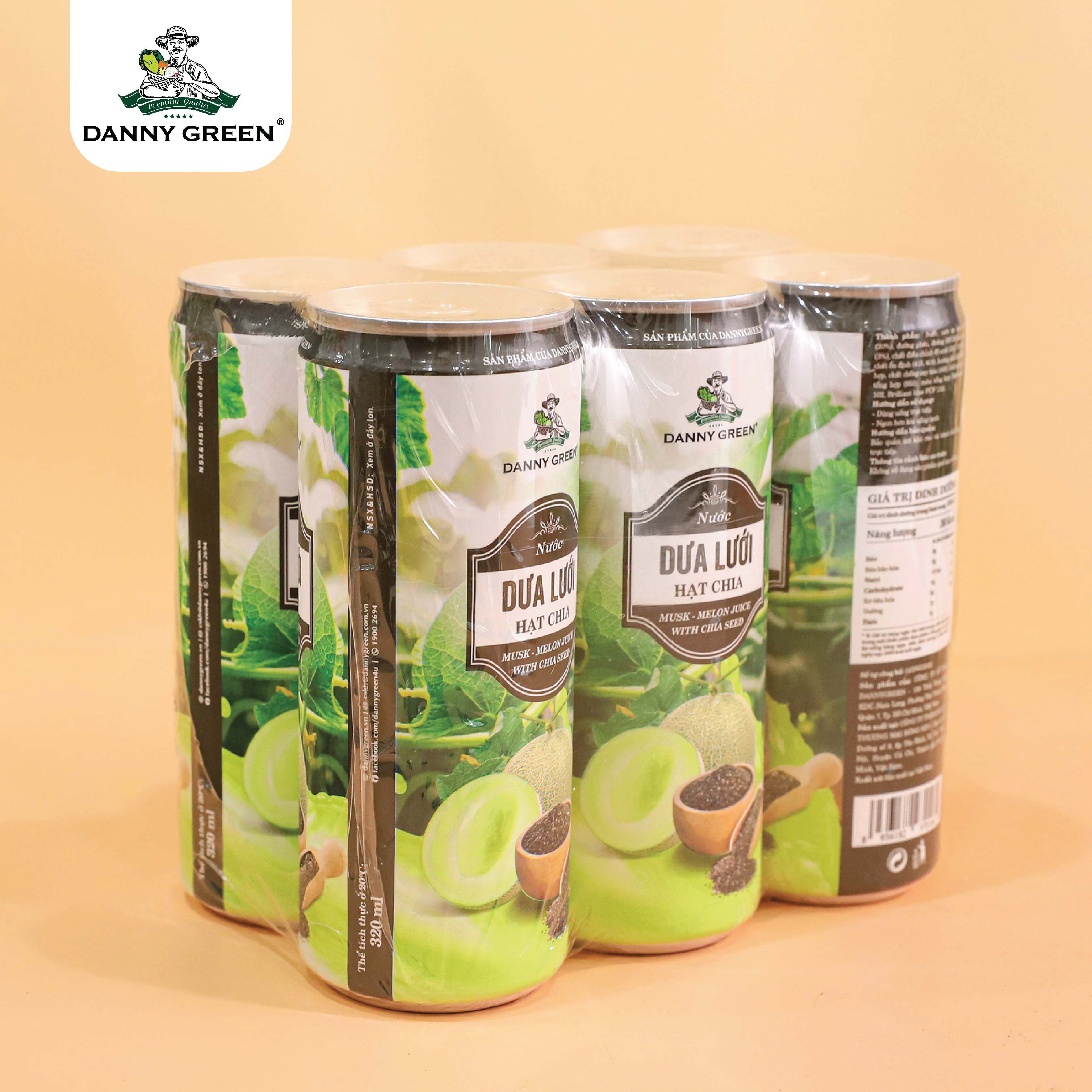 Nước Dưa Lưới Hạt Chia DannyGreen