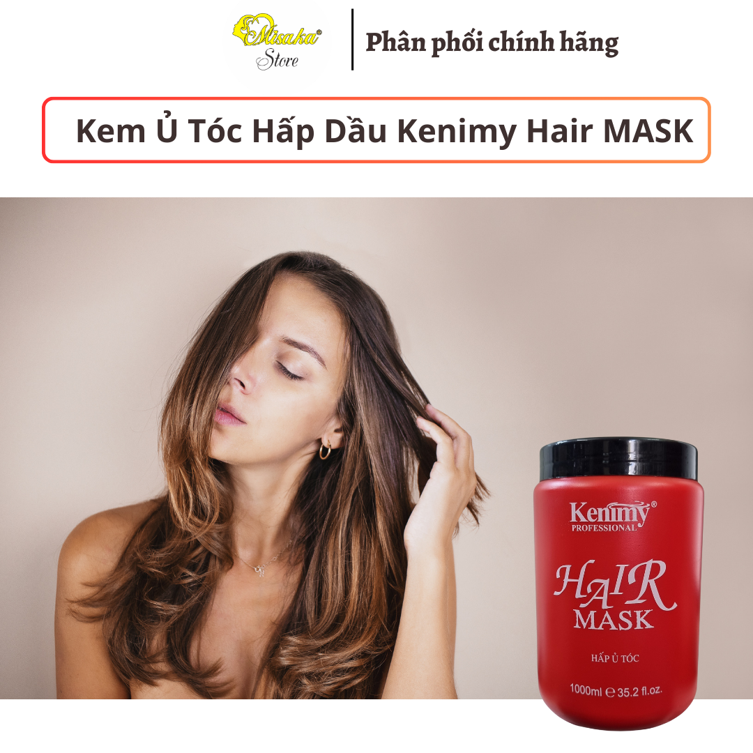 Kem ủ tóc ( Hấp dầu ) Kenimy Hair MASK đỏ - 1000ml