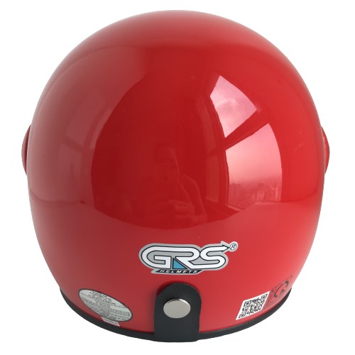 Mũ bảo hiểm trùm 3/4 đầu kính chống lóa cao cấp - GRS A368K Đỏ bóng - Vòng đầu 56-58cm - Hàng chính hãng - Bảo hành 12 tháng