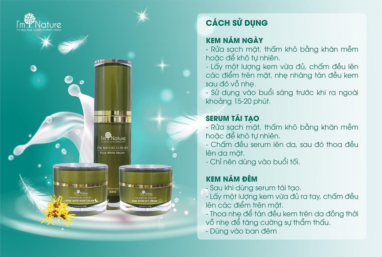 Bộ sản phẩm Nám I’m Nature