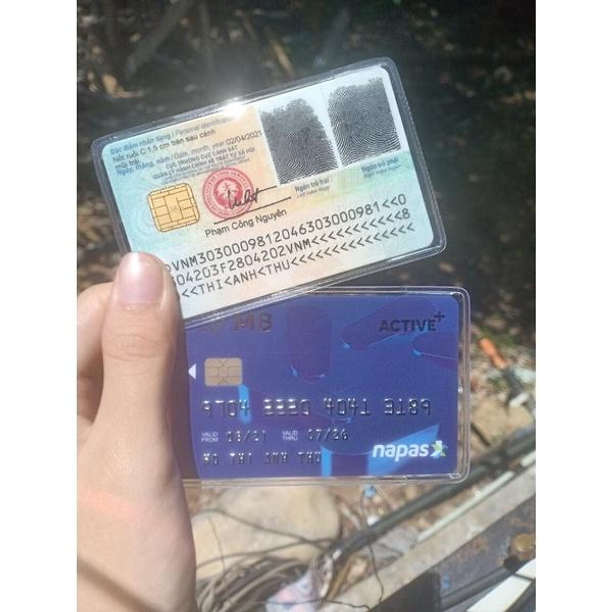 [HCM-TIỆN DỤNG]VỎ BỌC THẺ CĂN CƯỚC, ATM, BẰNG LÁY XE.