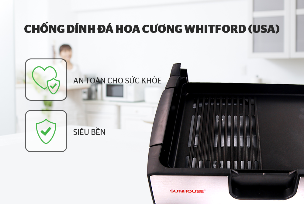 [HCM]BẾP NƯỚNG ĐIỆN SUNHOUSE SHD4603