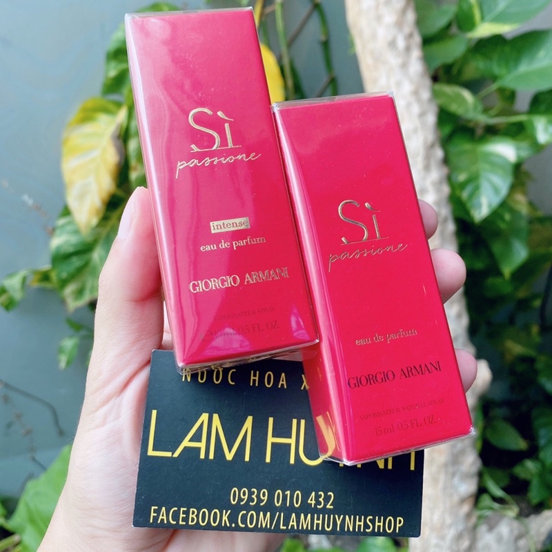 [ CHÍNH HÃNG] Nước hoa SÌ PASSION Đỏ 15ml