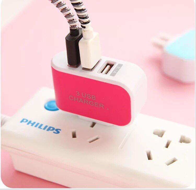 Cóc sạc 3 cổng USB thế hệ mới