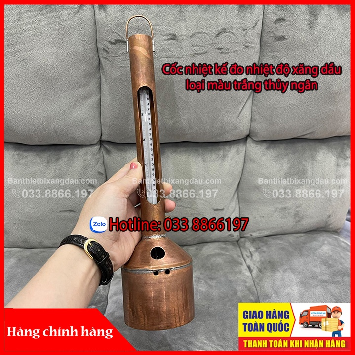 Nhiệt kế cốc bao đo nhiệt độ xăng dầu cao cấp