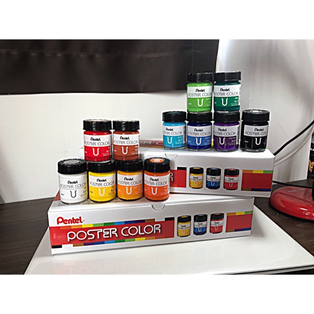 [ARTDOOR] Màu Nước Bột Poster Pentel 12 màu 30ml