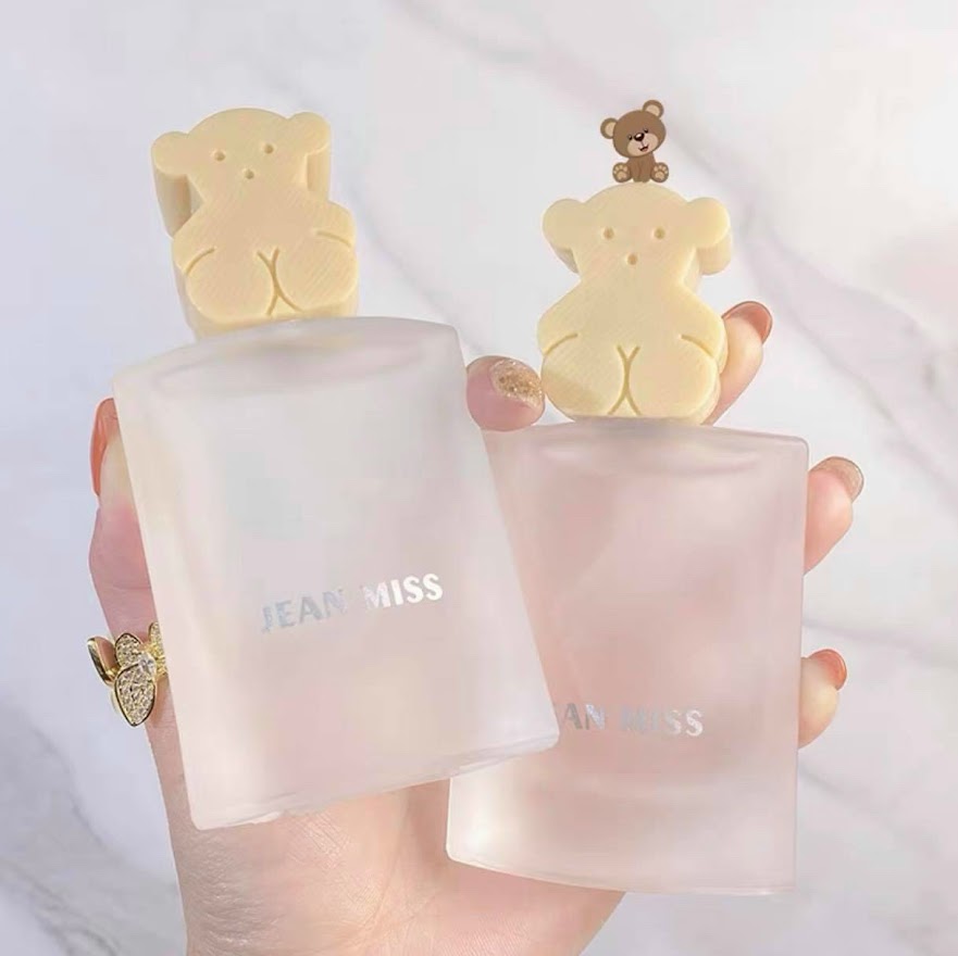 Nước hoa jean miss gấu nắp gỗ hình chú gấu 50ml