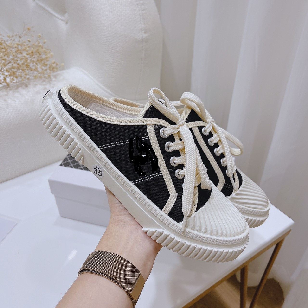 giày sục thể thao đế bánh mỳ