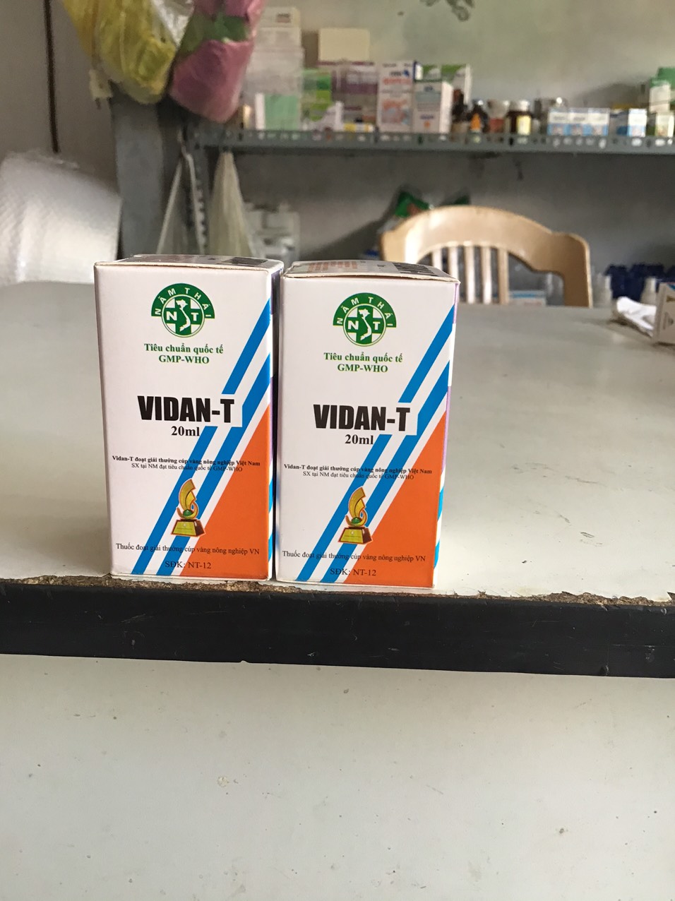 2 Chai Vidan T - Trị bệnh gà đá chim cảnh chó mèo