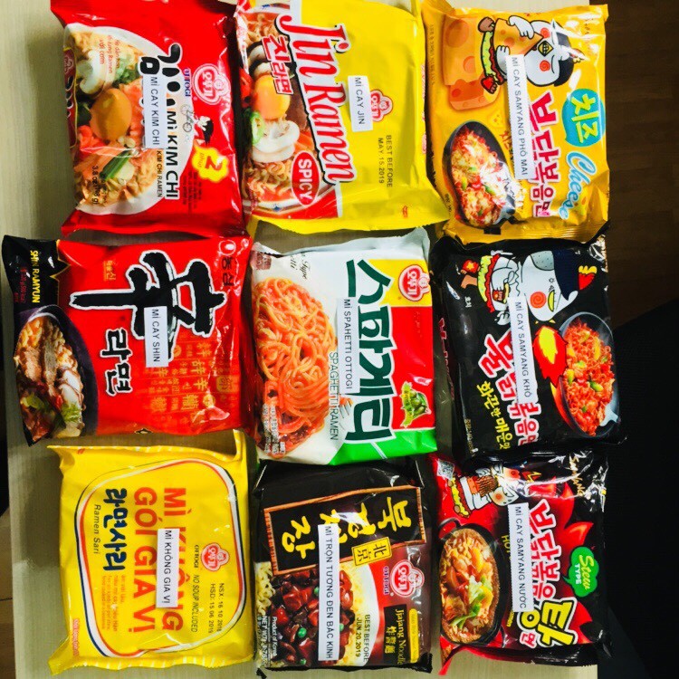 MÌ CAY HÀN QUỐC CÁC LOẠI SIÊU NGON(MÌ SPAGHETTI OTTOGI)