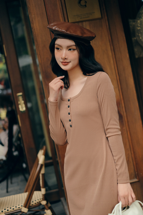 Đầm len thun tăm 322DR9010 ADOREDRESS