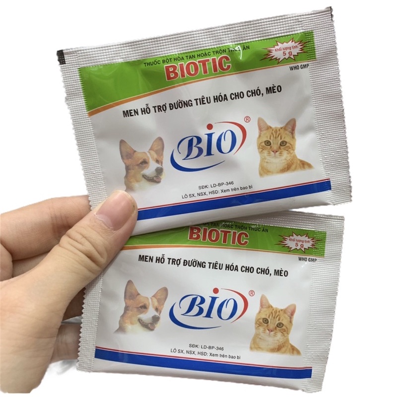 Men tiêu hóa Biotic cho chó mèo 5g