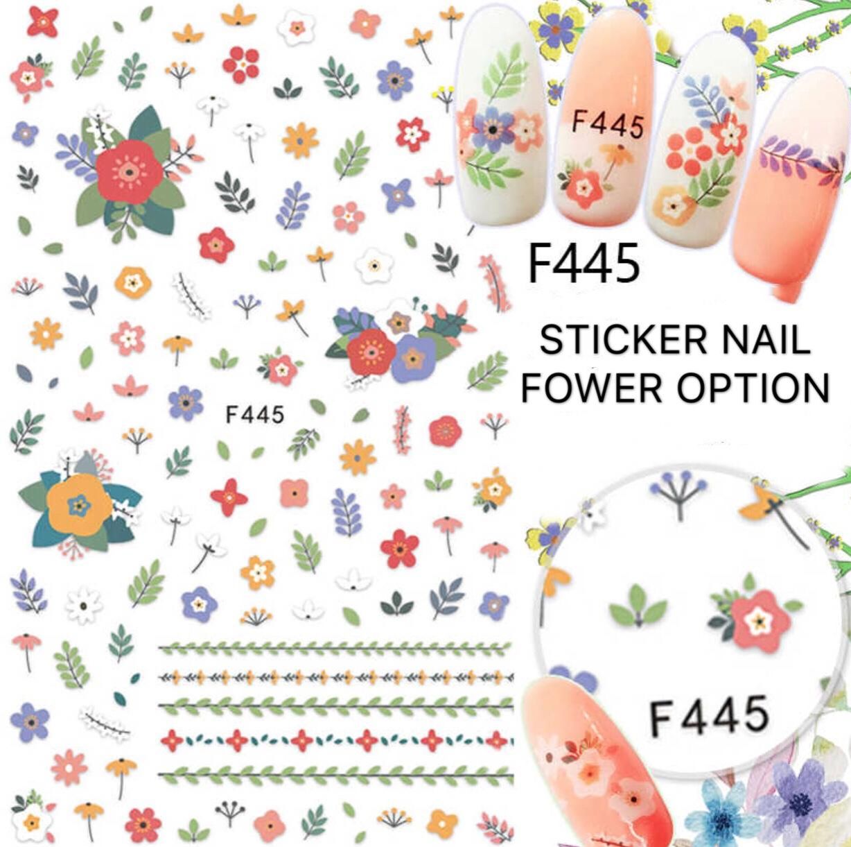 STICKER DÁN MÓNG TAY BÔNG HOA NHẸ NHÀNG FOWER OPTION