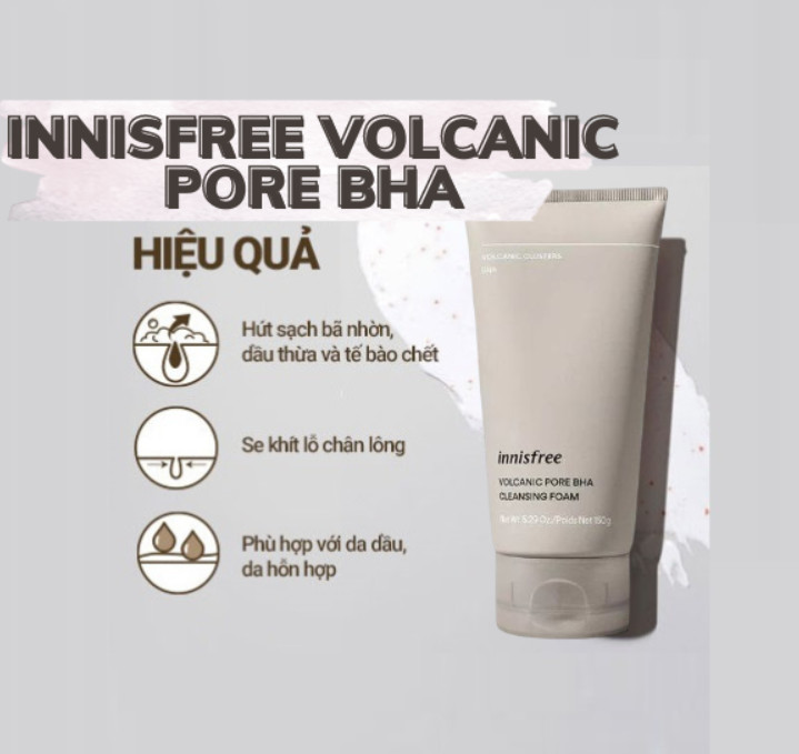 [Mẫu Mới] Sữa Rửa Mặt Innisfree 150ml Đủ Loại [Bija - Volcanic - Green Tea]