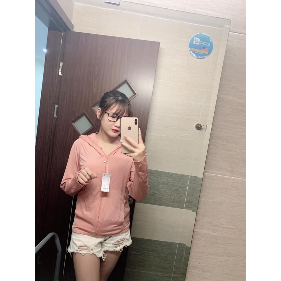 Áo chống nắng nữ thông hơi túi cuộn - hàng xuất