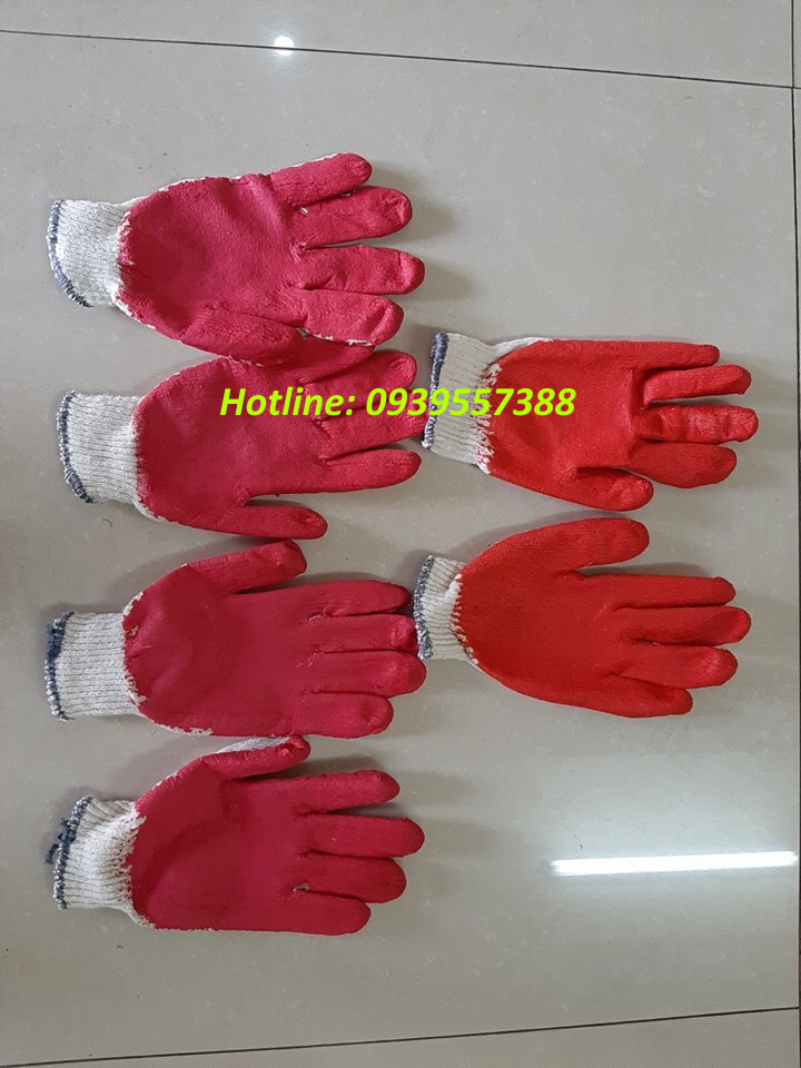 10 pair red paint gardening,