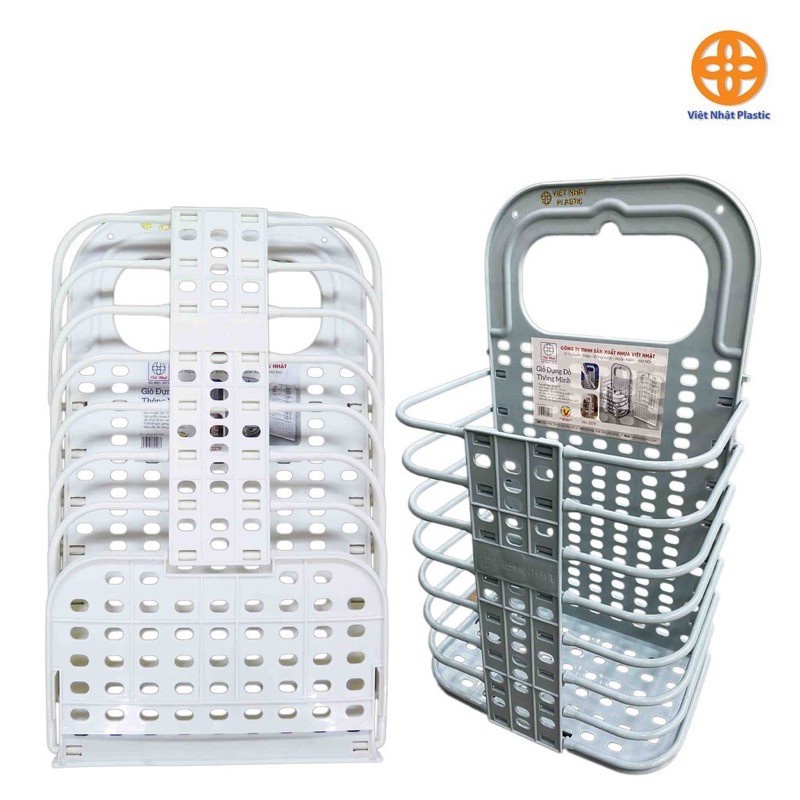 Giỏ đựng đồ treo tường gấp gọn thiết kế thông minh