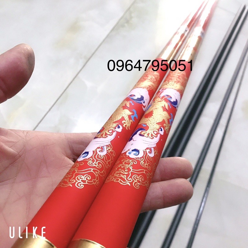 CẦN CÂU TAY 8H RỒNG ĐỎ  (cam kết bảo hành đổi trả trong 2 tuần đầu)