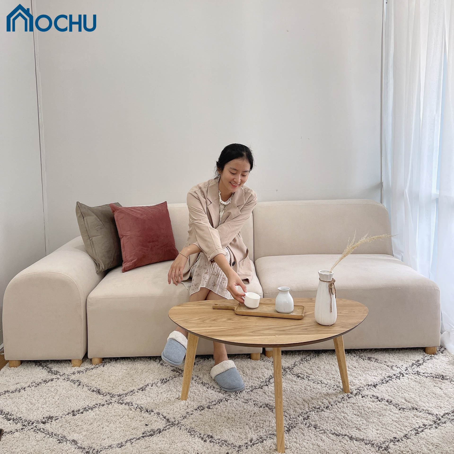 Bàn trà sofa OCHU gỗ đa năng DORE TABLE Nội thất lắp ráp phòng khách